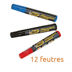 Boîte de 12 feutres indélébiles Onyx-Marker Mondelin