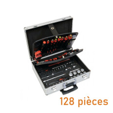 Valise trolley alu 128 pièces MOB